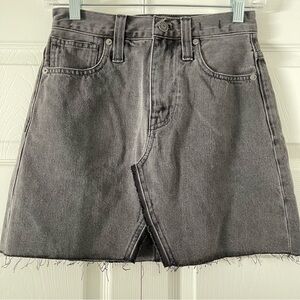 NWT Madewell Vintage Wash Black Jean Skirt